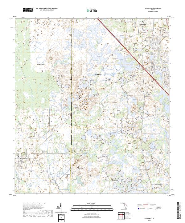 Center Hill, FL — USGS 7.5-minute topo (2024)