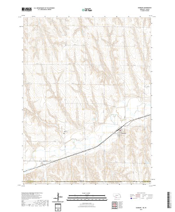 Danbury, NE-KS — USGS 7.5-minute topo (2021)