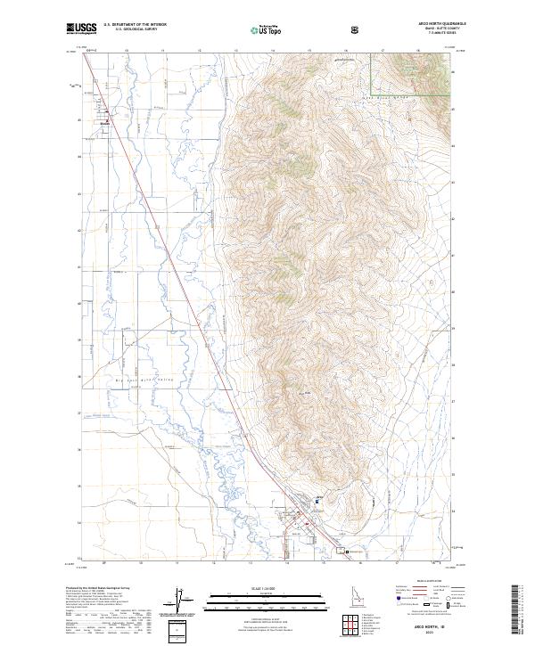 Arco North, ID — USGS 7.5-minute topo (2023)