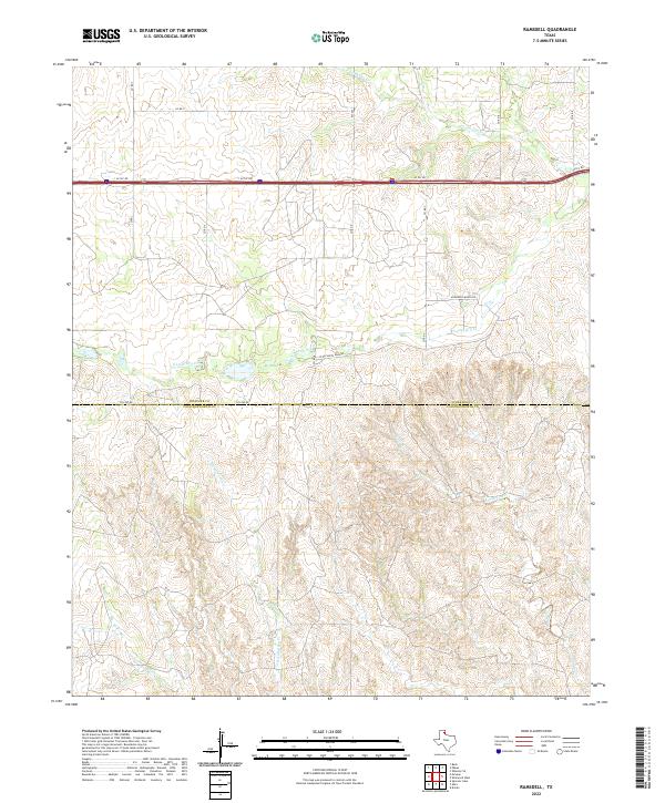 Ramsdell, TX — USGS 7.5-minute topo (2022)