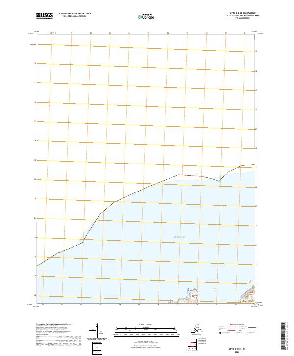 Attu B-2 SE, AK — USGS 7.5-minute topo (2021)