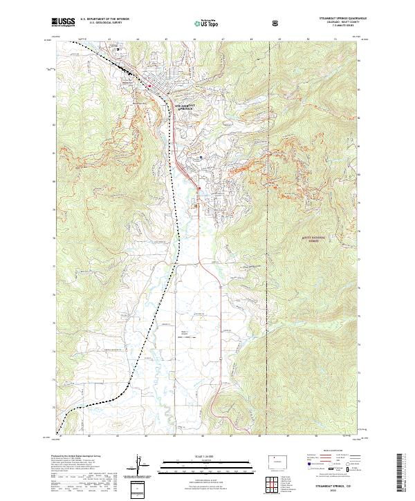 Steamboat Springs, CO — USGS 7.5-minute topo (2022)