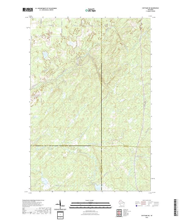Chittamo NE, WI — USGS 7.5-minute topo (2022)