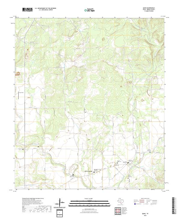 Quihi, TX — USGS 7.5-minute topo (2022)