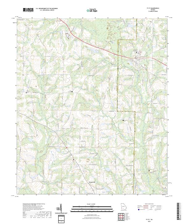 Ty Ty, GA — USGS 7.5-minute topo (2024)