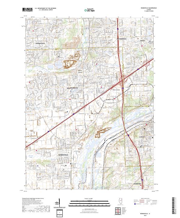 Romeoville, IL — USGS 7.5-minute topo (2024)