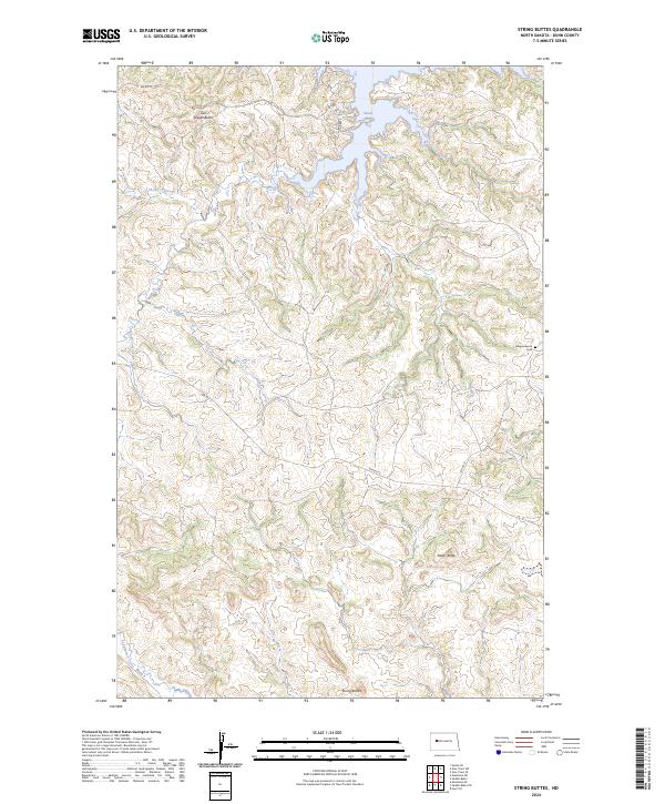 String Buttes, ND — USGS 7.5-minute topo (2024)