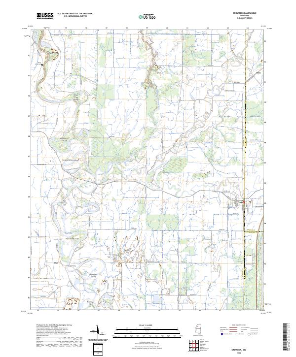 Crowder, MS — USGS 7.5-minute topo (2024)