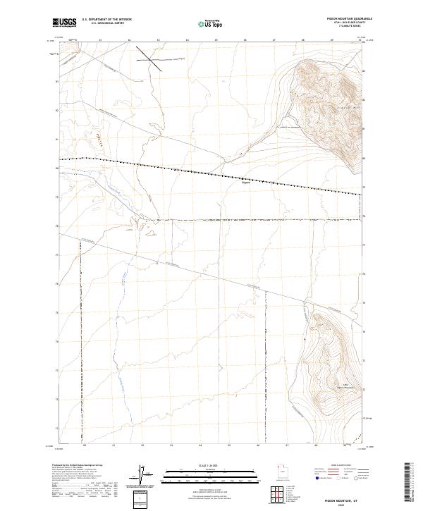 Pigeon Mountain, UT — USGS 7.5-minute topo (2023)