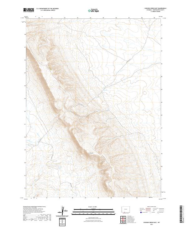 Chicken Creek East, WY — USGS 7.5-minute topo (2021)