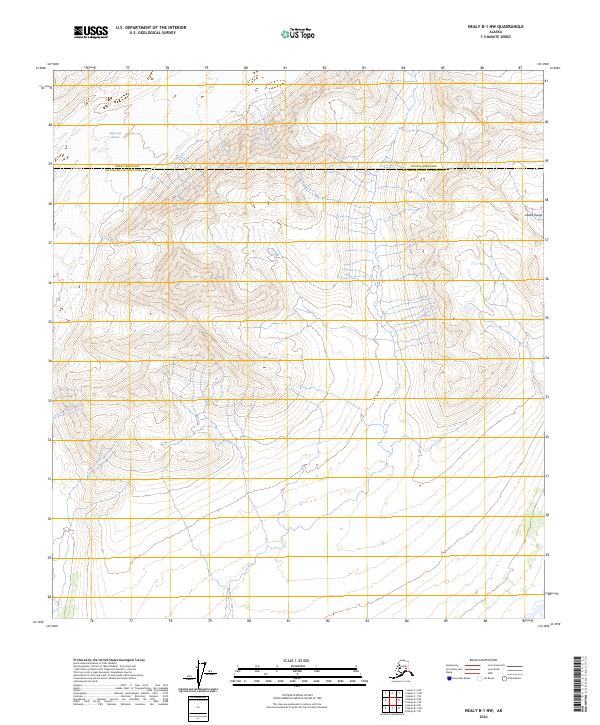 Healy B-1 NW, AK — USGS 7.5-minute topo (2024)