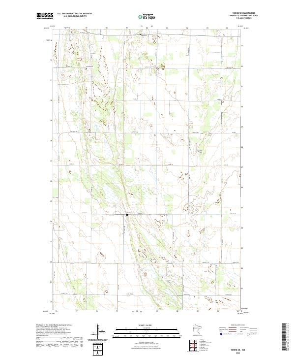 Viking SE, MN — USGS 7.5-minute topo (2022)