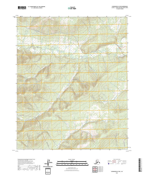 Livengood B-3 NW, AK — USGS 7.5-minute topo (2024)