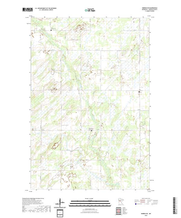 Nimrod SW, MN — USGS 7.5-minute topo (2022)