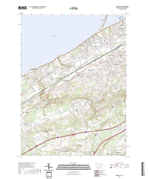 Swanville, PA — USGS 7.5-minute topo (2023)