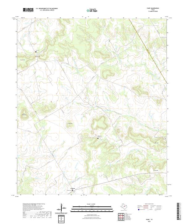 Fairy, TX — USGS 7.5-minute topo (2022)