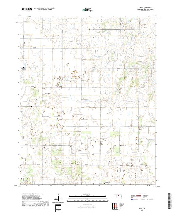 Union, OK — USGS 7.5-minute topo (2022)