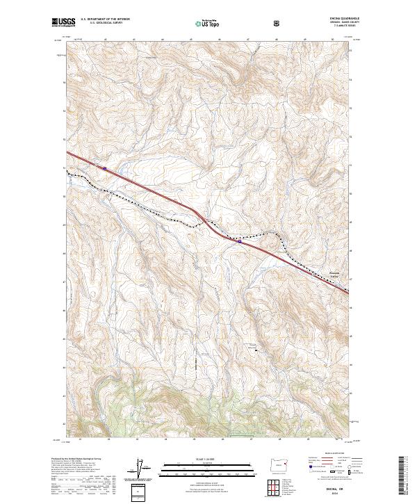 Encina, OR — USGS 7.5-minute topo (2024)