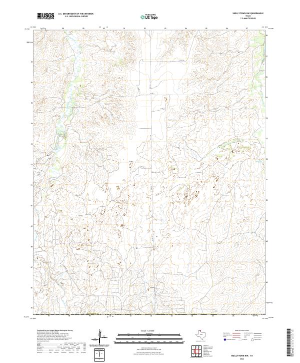 Skellytown NW, TX — USGS 7.5-minute topo (2022)