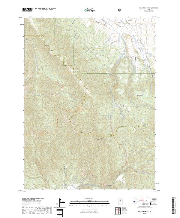 Wallsburg Ridge, UT — USGS 7.5-minute topo (2023)