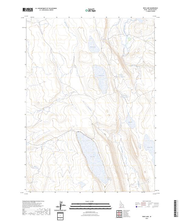 Ross Lake, ID — USGS 7.5-minute topo (2023)