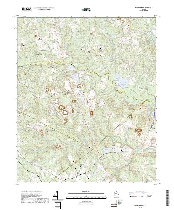 Bowdens Pond, GA — USGS 7.5-minute topo (2024)
