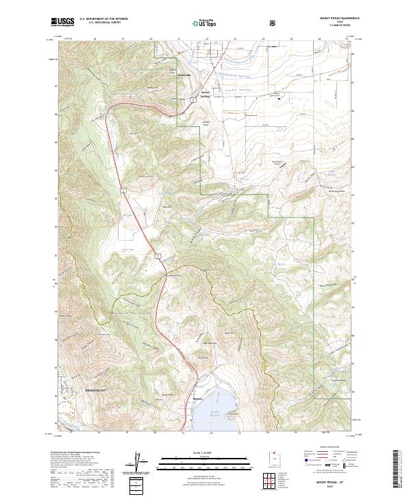 Mount Pisgah, UT — USGS 7.5-minute topo (2023)