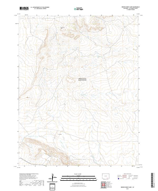 Brown Sheep Camp, CO — USGS 7.5-minute topo (2022)