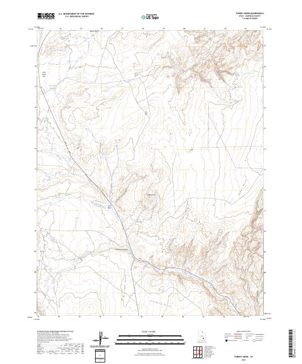 Turkey Knob, UT — USGS 7.5-minute topo (2023)