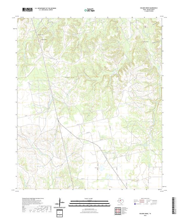 Holder Creek, TX — USGS 7.5-minute topo (2022)