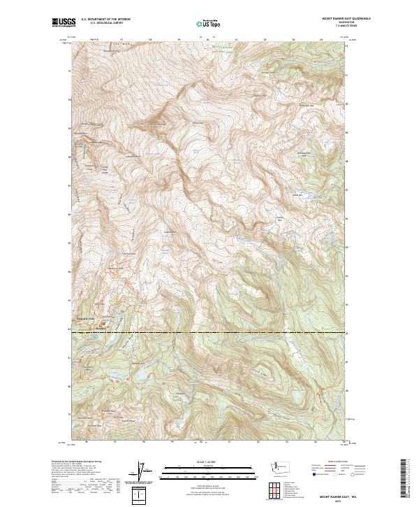 Mount Rainier East, WA — USGS 7.5-minute topo (2023)