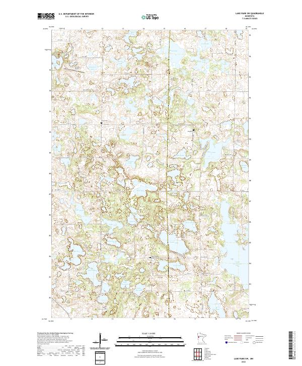 Lake Park SW, MN — USGS 7.5-minute topo (2022)