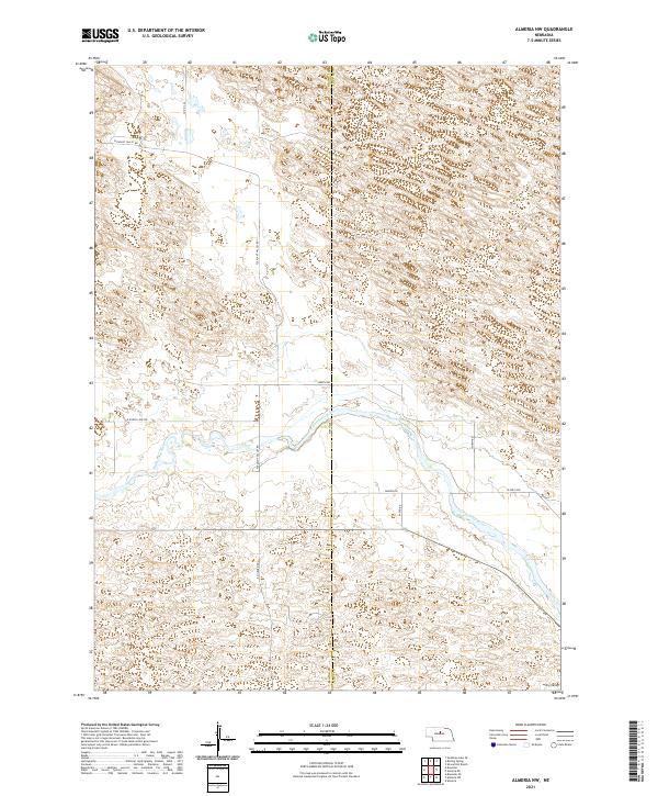 Almeria NW, NE — USGS 7.5-minute topo (2021)