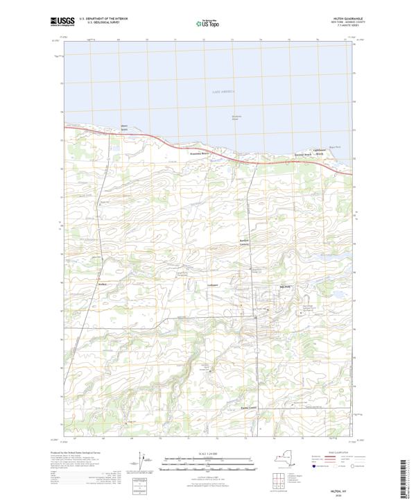Hilton, NY — USGS 7.5-minute topo (2026)