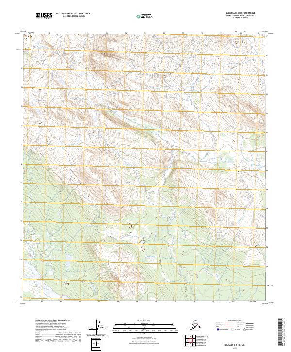 Gulkana D-3 NE, AK — USGS 7.5-minute topo (2023)