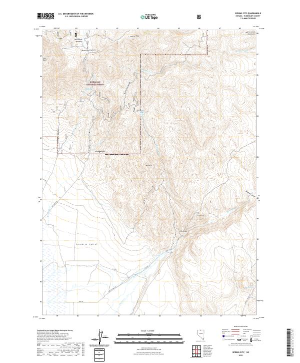Spring City, NV — USGS 7.5-minute topo (2021)