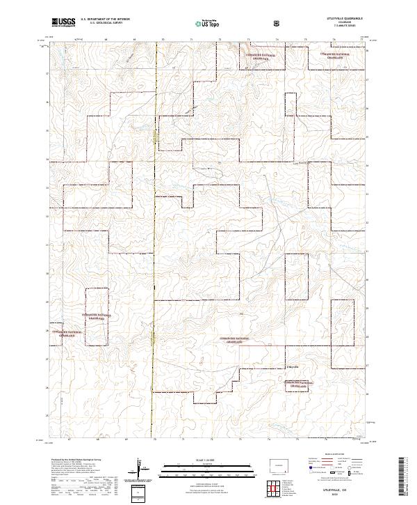 Utleyville, CO — USGS 7.5-minute topo (2022)