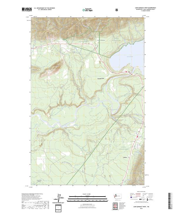 Lake Quinault West, WA — USGS 7.5-minute topo (2023)