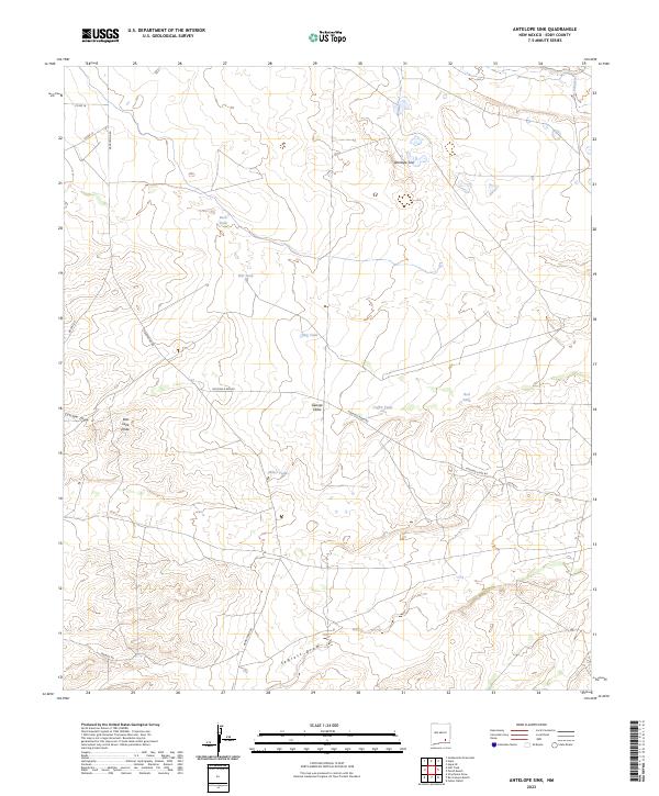 Antelope Sink, NM — USGS 7.5-minute topo (2023)
