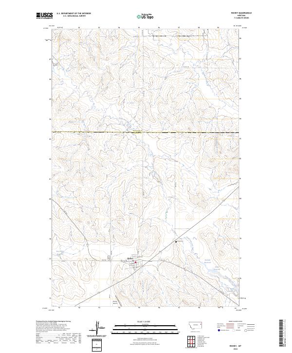 Richey, MT — USGS 7.5-minute topo (2024)