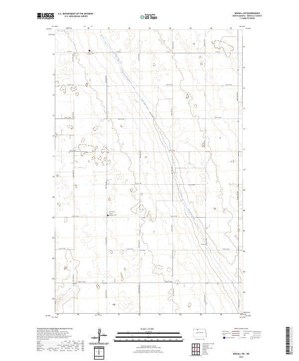 Mohall SW, ND — USGS 7.5-minute topo (2024)
