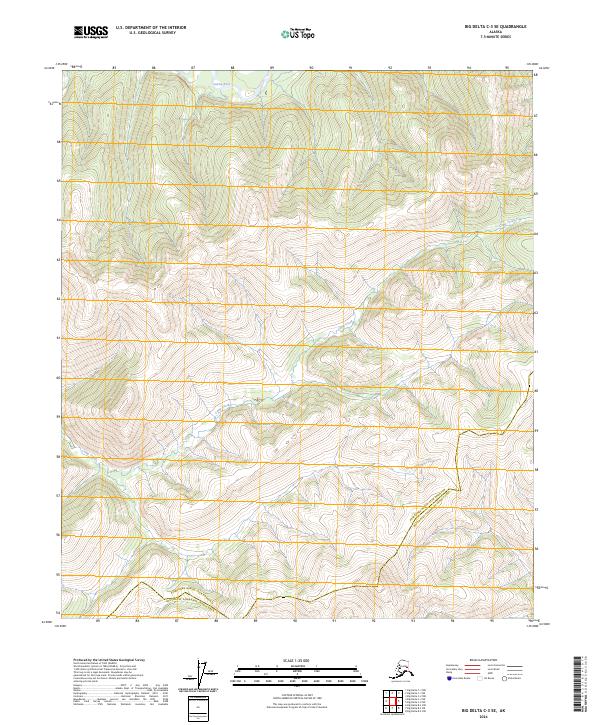 Big Delta C-3 SE, AK — USGS 7.5-minute topo (2024)