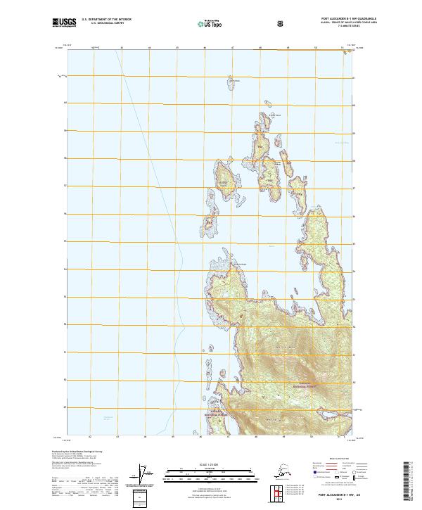 Port Alexander B-1 NW, AK — USGS 7.5-minute topo (2021)