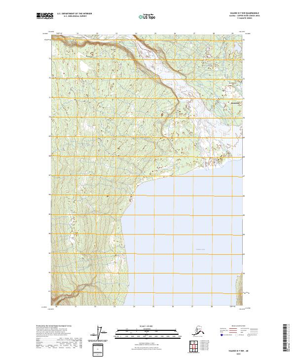 Valdez D-7 NW, AK — USGS 7.5-minute topo (2023)