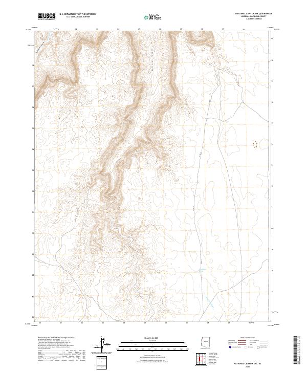 National Canyon SW, AZ — USGS 7.5-minute topo (2021)