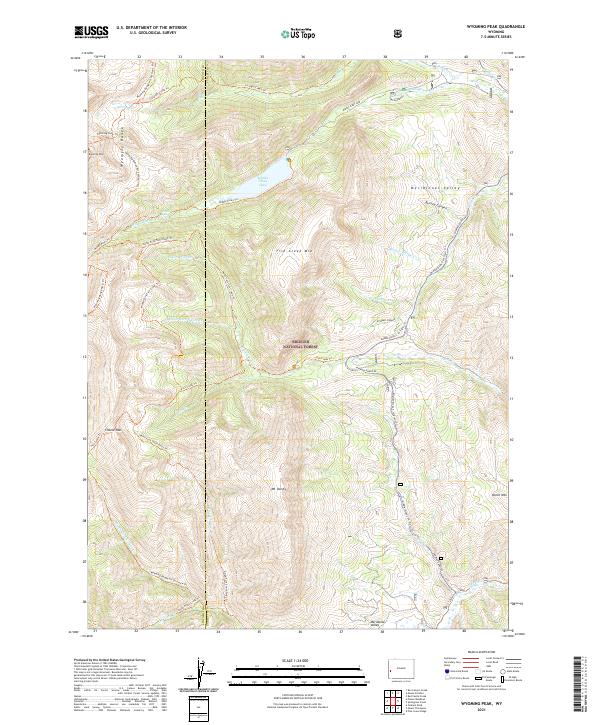 Wyoming Peak, WY — USGS 7.5-minute topo (2021)