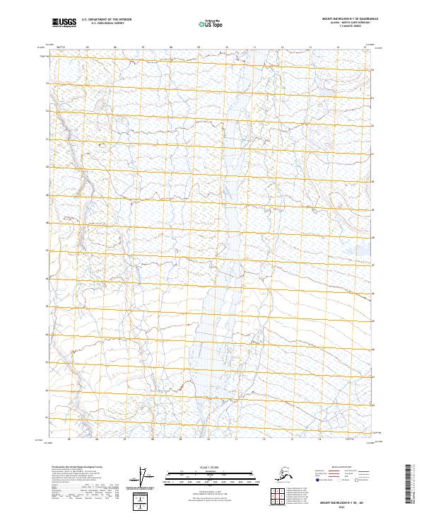 Mount Michelson D-1 SE, AK — USGS 7.5-minute topo (2023)