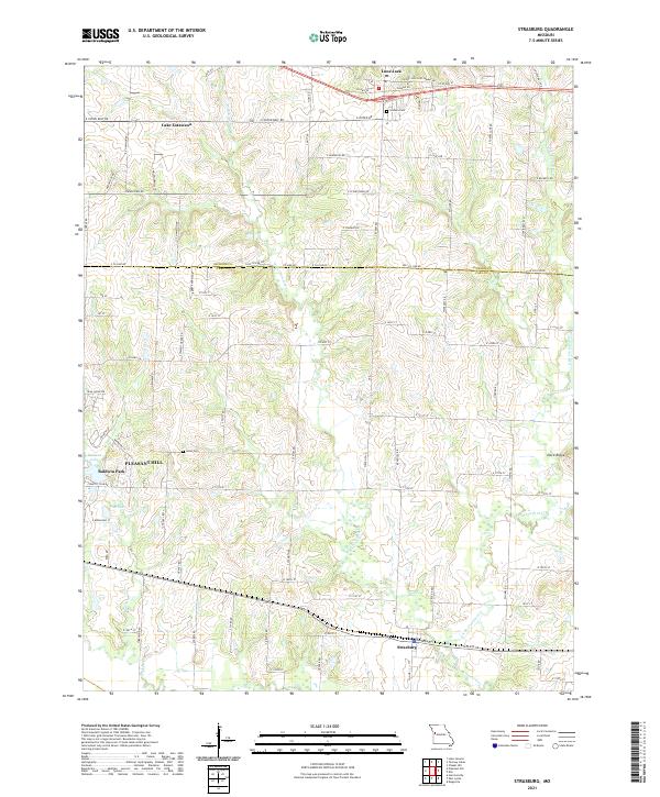 Strasburg, MO — USGS 7.5-minute topo (2021)