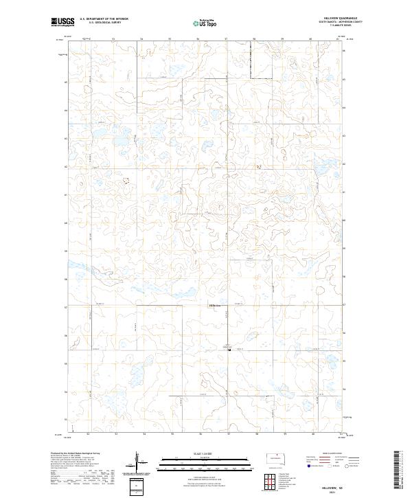 Hillsview, SD — USGS 7.5-minute topo (2021)