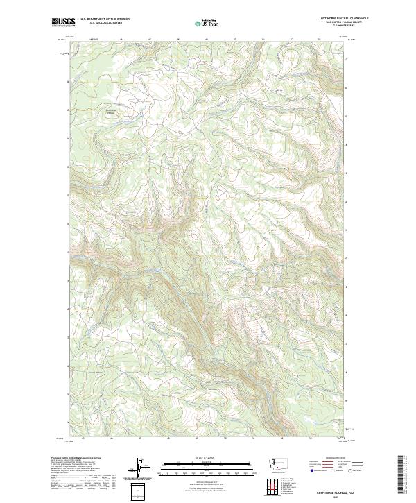 Lost Horse Plateau, WA — USGS 7.5-minute topo (2023)